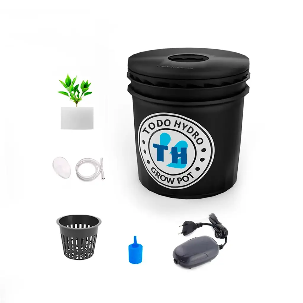 Grow Pot Initial DWC Hydro Bucket Kit with Air Pump, Nutrients & More (copy)