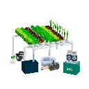 Hydroponic Kit N15 NFT System for 64 Plants, Complete Indoor Garden with Nutrients, Seeds & Accessories (copy)